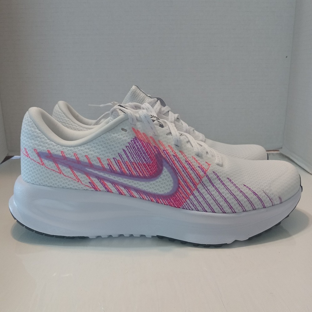 Nike Run Defy Performance Running Shoes Women's Size 9 White Pink HM9593-102